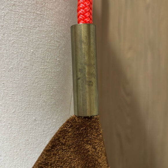 Wildwood Oyster Co. Mermaid Purse - Beach Nut Leather/Neon Orange Rope - Picture 5 of 10